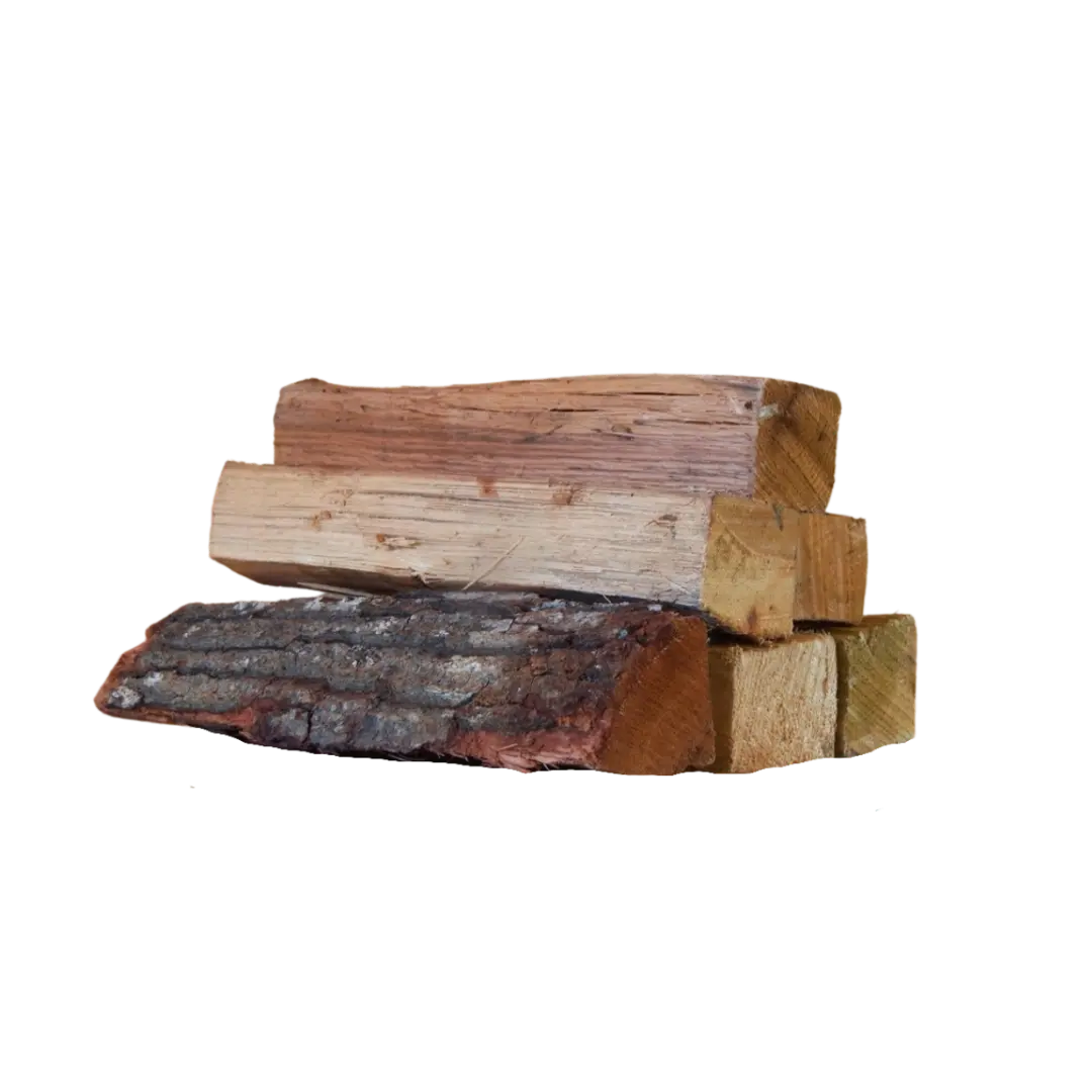 Kiln-dried mixed hardwood firewood stack